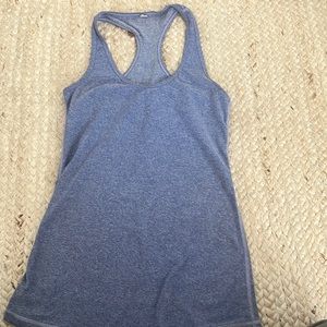 Lululemon long Heather blue tank top